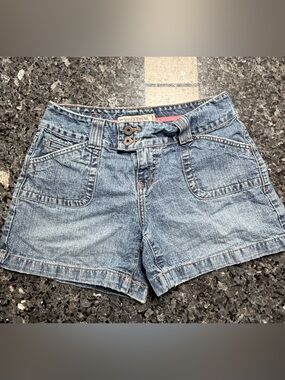 Hydraulic Light Blue Denim Jean Shorts
